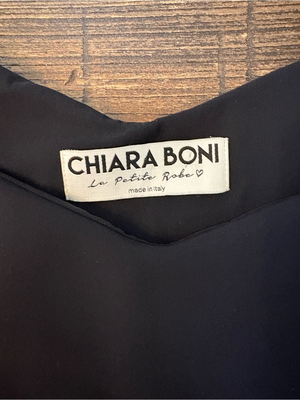 Chiara Boni La Petite Robe Dress Women 42 US 6 Black Floral Embroidery - Picture 3 of 9